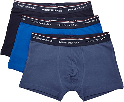 Tommy Hilfiger 1U87904394 - Boxer - Uni -  Lot de 3 - Homme - Multicolore (Parisian Night/Multi) - Large (Taille fabricant: Large)