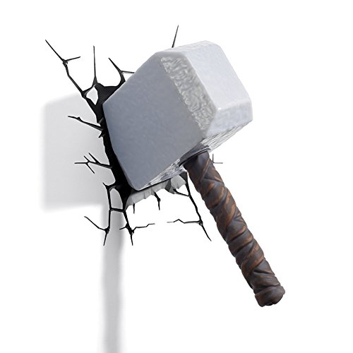 Lampe décoration murale 3D marteau Thor Lampe décoration murale 3D marteau Thor