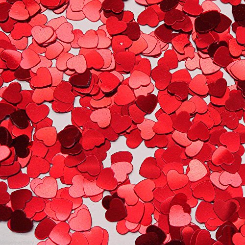 2 sachets confettis Coeurs Rouges St Valentin/ Mariage 2 sachets confettis Coeurs Rouges St Valentin/ Mariage