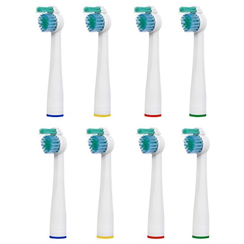 8 pcs. (2x4) de têtes à brosse à dents E-Cron®. Remplacement de Philips Sonicare Sensiflex. Entièrement compatibles avec les modèles de brosses à dents électriques Philips: Tous les modèles Sonicare Sensiflex.