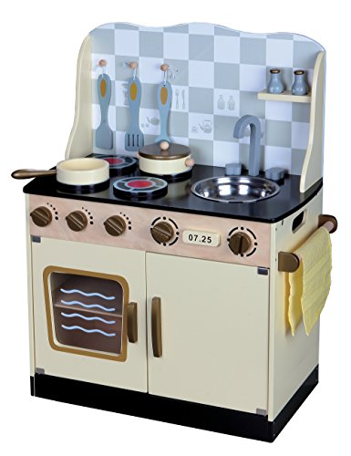 Leomark Cuisine Vintage Jeu d'imitation Cuisine en Bois avec accessoires Leomark Cuisine Vintage Jeu d'imitation Cuisine en Bois avec accessoires
