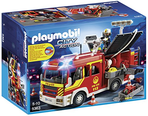 Playmobil - A1502702 - Jeu De Construction - Fourgon De Pompiers Playmobil - A1502702 - Jeu De Construction - Fourgon De Pompiers