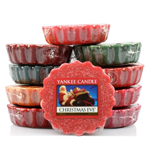 Yankee Candles® - Pack de 10 Bougies Parfumées en Cire sans Mèche - Design Tartelettes - Senteur Festive