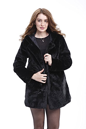 Juicytrendz femmes dames en fausse fourrure vintage Manteaux Parka Veste d'hiver Capuche