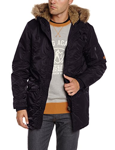 Jack & Jones Union - Parka - Manches longues - Homme - Noir (Black/Slim Fit) - X-Large (Taille fabricant: XL)
