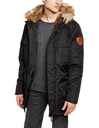 Redskins Chark - Parka - Manches longues - Homme - Noir (Black) - Small (Taille fabricant: S)