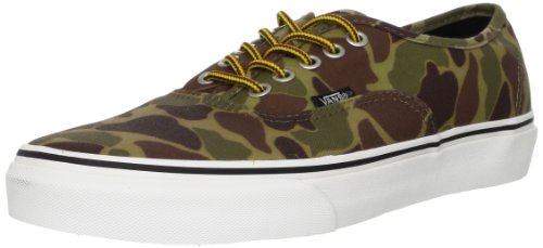 Vans U Authentic, Baskets mode mixte adulte - Vert (Waxed Canvas), 41 EU (8.5 US)
