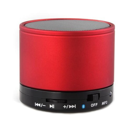Portable Enceintes Haut-Parleur Speaker Bluetooth Audio Stéréo pour MP3 MP4 iPhone 5s 6 6plus Rouge