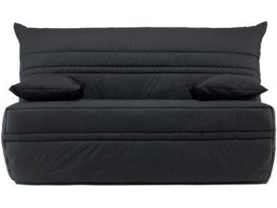 Canapé BZ CANYON 100% coton fermeture assistée, 140x190 cm - Noir