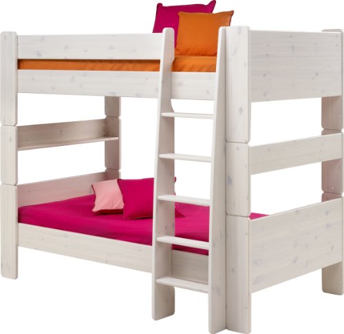 Steens Group 2906150013001N SFK Lit Superposé Pin Massif Chaulé Blanc 206 x 114 x 164 cm Steens Group 2906150013001N SFK Lit Superposé Pin Massif Chaulé Blanc 206 x 114 x 164 cm