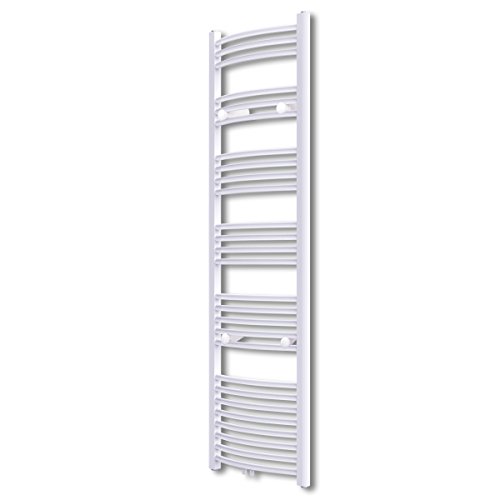 Sèche-Serviettes Chauffage Central Incurvé 500x1732mm + Connecteurs Sèche-Serviettes Chauffage Central Incurvé 500x1732mm + Connecteurs