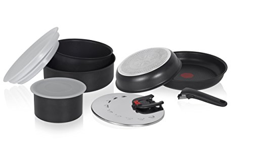 Tefal L3208412 Ingenio 5 Batterie de Cuisine Induction Set de 10 Pièces Aluminium Noir Tefal L3208412 Ingenio 5 Batterie de Cuisine Induction Set de 10 Pièces Aluminium Noir