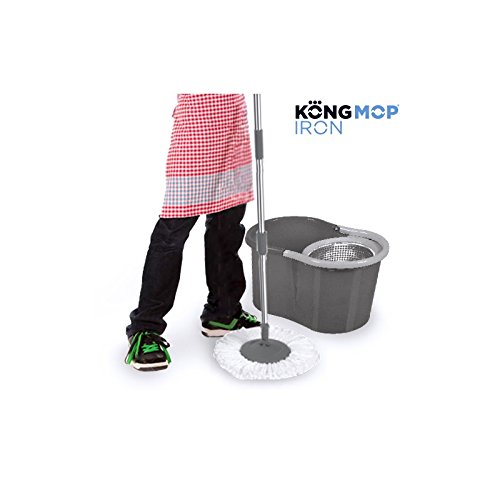 Balai Serpillière Tournant avec Seau Kong Mop Iron Balai Serpillière Tournant avec Seau Kong Mop Iron