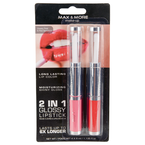  Max   M. gloss   rouge à lèvres 2p 