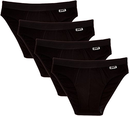 Dim Eco - Slip - Lot de 4 - Homme - Noir - Large (Taille fabricant: 4)