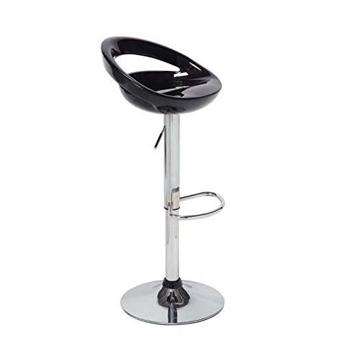 Lot de 2 tabourets de bar noirs Moon