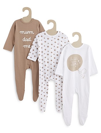 LOT DE 3 PYJAMAS JERSEY IMPRIMÉ LOT DE 3 PYJAMAS JERSEY IMPRIMÉ