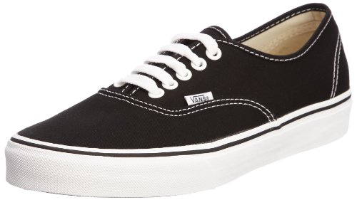 Vans U Authentic, Baskets mode mixte adulte - Noir (Black/White) - 39 EU