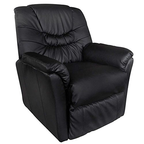 VidaXL Tilano Fauteuil relax massant Noir