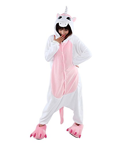 LATH.PIN Adulte Unisexe Anime Animal Costume Cosplay Combinaison Pyjama Outfit Nuit Vêtements Onesie Fleece Halloween Costume Soirée de Déguisements(S, Rose-licorne) LATH.PIN Adulte Unisexe Anime Animal Costume Cosplay Combinaison Pyjama Outfit Nuit Vêtements Onesie Fleece Halloween Costume Soirée de Déguisements(S, Rose-licorne)