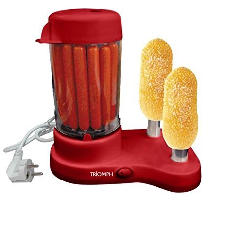 Triomph INT-07 Machine à Hot-Dog Double Rouge 24,5 x 16,5 x 27 cm