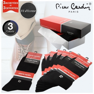 Coffret Chaussettes fils d'Ecosse Pierre Cardin®, 3 achetées , 3 offertes