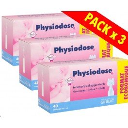 physiodose serum physiologique 40 dosettes lot de 3 physiodose serum physiologique 40 dosettes lot de 3