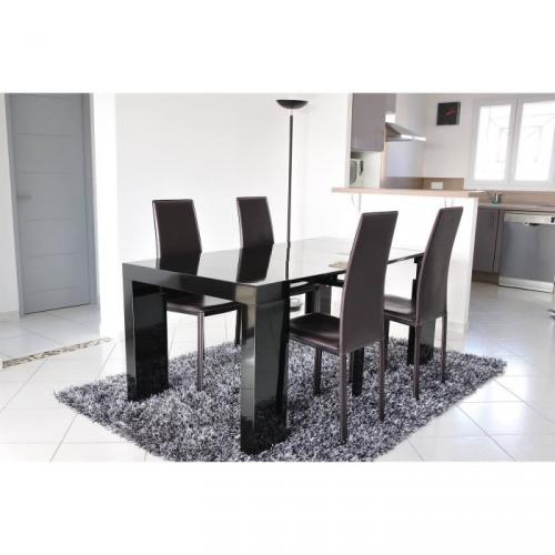 ZACK Console Extensible 200cm laquée noir ZACK Console Extensible 200cm laquée noir