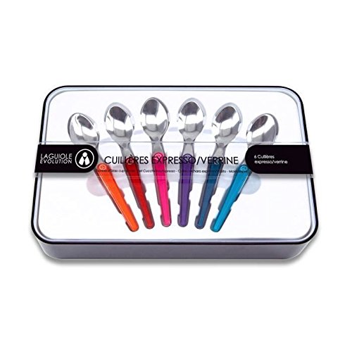 LAGUIOLE EVOLUTION Coffret de 6 cuilleres a Expresso manche Multicolore Acidulé LAGUIOLE EVOLUTION Coffret de 6 cuilleres a Expresso manche Multicolore Acidulé