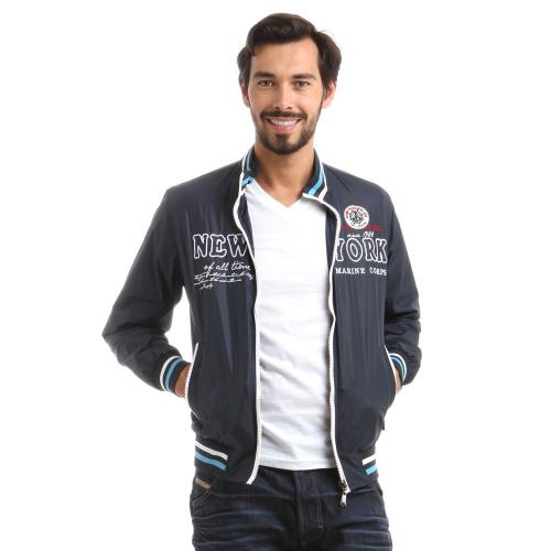 Parka Homme Bleu Marine