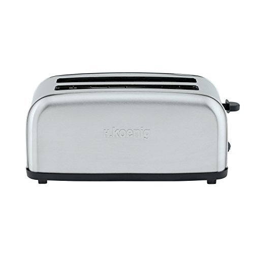 H.Koenig TOS24 Grille Pain Spécial pour Baguette Inox 36 x 15,6 x 17,7 cm H.Koenig TOS24 Grille Pain Spécial pour Baguette Inox 36 x 15,6 x 17,7 cm