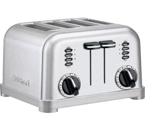 Cuisinart CPT180E Toaster 4 fentes extra larges, 1800 W, Acier brossé Cuisinart CPT180E Toaster 4 fentes extra larges, 1800 W, Acier brossé