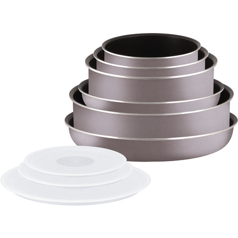 TEFAL INGENIO Set 10 pièces gris violine