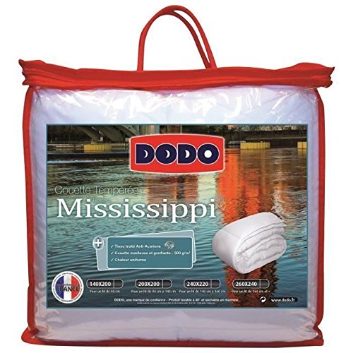 Dodo - DODO Couette tempérée Anti Acariens MISSISSIPPI 220x240cm