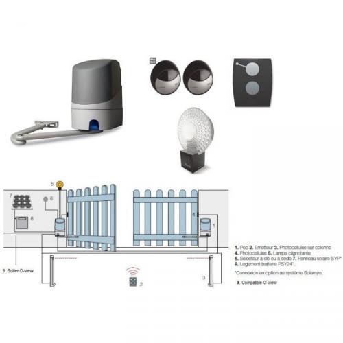 NICE POP7124KCE KIT Motorisation automatisme porta