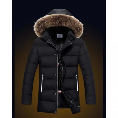 Doudoune Homme Manteau Capuche Fourrure Parka P..