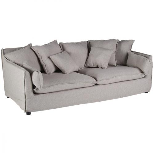 Canapé 3 Places Beige Tissu Canapé 3 Places Beige Tissu
