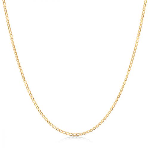 Chaîne maille gourmette 0,8 mm Or 750/1000 jaune Chaîne maille gourmette 0,8 mm Or 750/1000 jaune