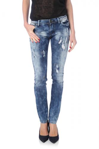 Jeans skinny usé 5 poches Jeans skinny usé 5 poches