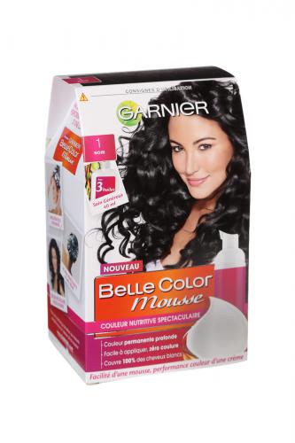 Belle Color Mousse 1 Noir 1ère mousse colorante nutritive Belle Color Mousse 1 Noir 1ère mousse colorante nutritive