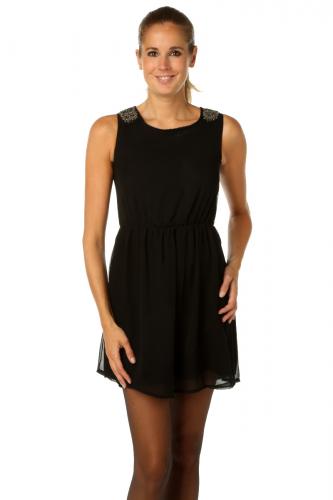 Robe épaules bijoux fantaise Sans manches Robe épaules bijoux fantaise Sans manches