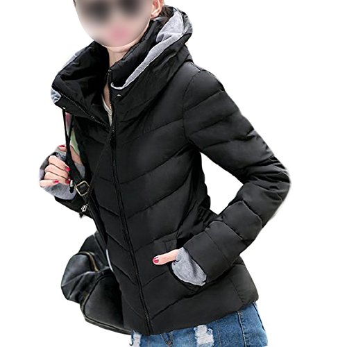 SODIAL(R) Hot 2014 Nouveau Hiver Femmes Coreennes Doudoune Epaisse Mince Manteau Rembourre Noir XL SODIAL(R) Hot 2014 Nouveau Hiver Femmes Coreennes Doudoune Epaisse Mince Manteau Rembourre Noir XL
