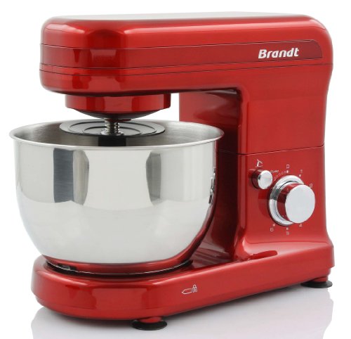 Brandt KM543R Kitchen Machine 3 en 1 avec Bol Acier Rouge 22,8 x 39 x 32,8 cm 450 W