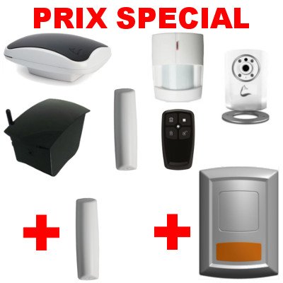 Myfox HC2 Sécurité Evolution Pack de Centrale alarme IP + Capteur TAG + Télécommande avec 4 boutons + Détecteur infrarouge + Relais radio sirène + Caméra IP + Sirène extérieure radio Myfox HC2 Sécurité Evolution Pack de Centrale alarme IP + Capteur TAG + Télécommande avec 4 boutons + Détecteur infrarouge + Relais radio sirène + Caméra IP + Sirène extérieure radio