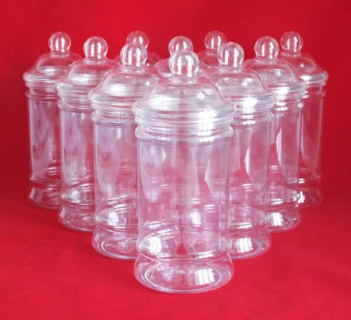 Lot de 5 pots en plastique Style victorien 500 ml Lot de 5 pots en plastique Style victorien 500 ml