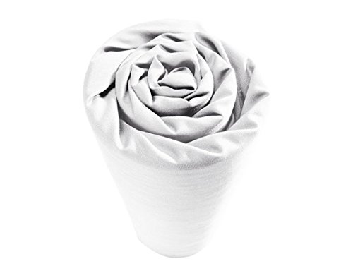 Drap housse pour lit articulé Duo 160 x 200 cm 100% coton Uni Blanc Classique Drap housse pour lit articulé Duo 160 x 200 cm 100% coton Uni Blanc Classique