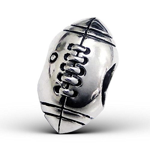 Silvadore - perle argent - ballon de rugby football américain plaine de sports - 925 charme solide 3D diapositive sur 218 - crises le Pandore European bracelet - le cadeau libre a empaqueté Silvadore - perle argent - ballon de rugby football américain plaine de sports - 925 charme solide 3D diapositive sur 218 - crises le Pandore European bracelet - le cadeau libre a empaqueté