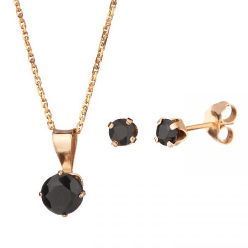 OR ECLAT Parure Or 375° et Saphirs Femme