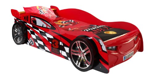 Vipack SCNS200R Night Speeder Lit Voiture pour Enfant MDF Rouge 229 x 110 x 60 cm Vipack SCNS200R Night Speeder Lit Voiture pour Enfant MDF Rouge 229 x 110 x 60 cm