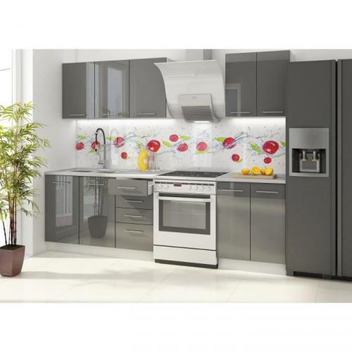 VANCOUVER Cuisine complète 180 cm laquée gris